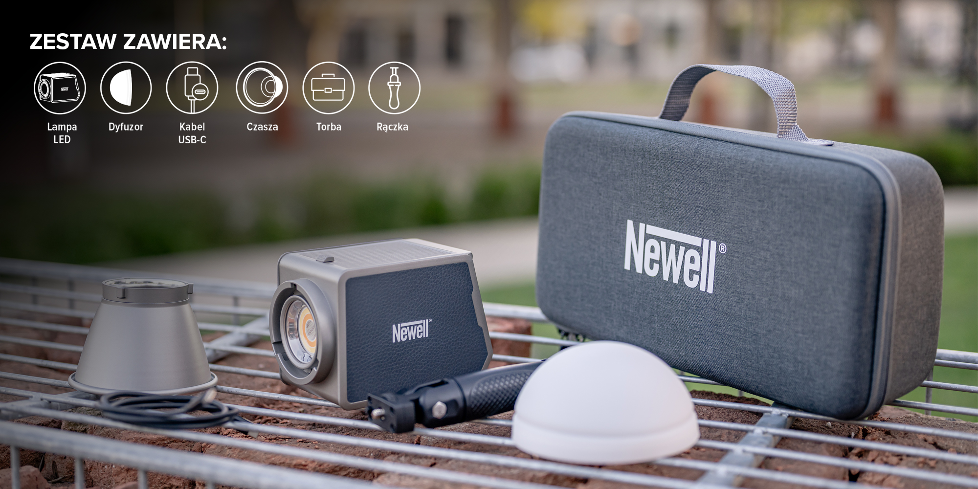 Lampa LED Newell Zora 90 RGB
